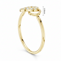 Concentric Loop Contemporary Link Diamond
