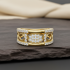 Open Circle Lattice Oval
