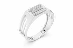 Three-Row Diamond Bar Architectural Linear