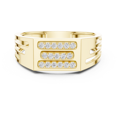 Three-Row Diamond Bar Architectural Linear