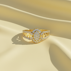 Oval Filigree Diamond