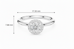 IGI cert. 0.50 ctw Center with 0.11 ctw side stone