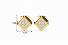 Gold Kite-Set Square Diamond
