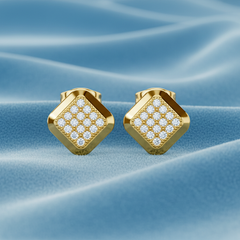 Gold Kite-Set Square Diamond