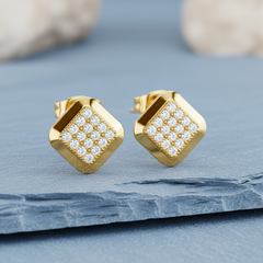 Gold Kite-Set Square Diamond