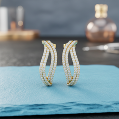 Crystal Pavé Ear-Cuff Diamond