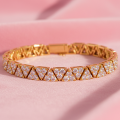 Tessellated Triangle Link Diamond Set