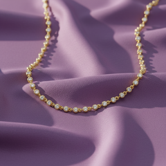 Sophisticated Orb-Frame Liner Link Diamond