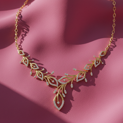 Windswept Leaf Cascade Strand Diamond