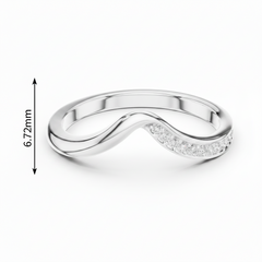Flowing Diamond Crest Stackable Organic Layering