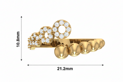 Radiant Sunburst Blooming Celestial Halo Natural Diamond