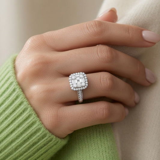 Classic Enduring Row Diamond Accent