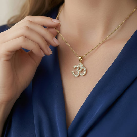 The Omkara Diamond Pendant