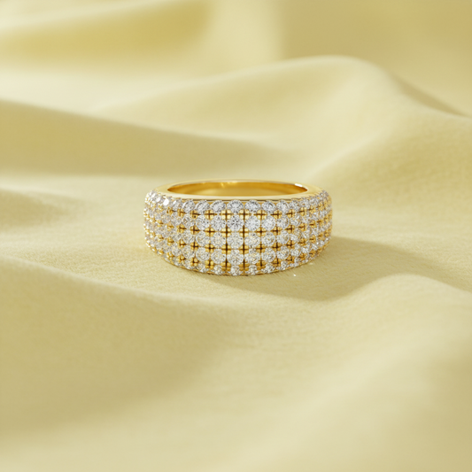 Five-Row Natural Diamond