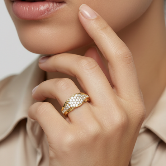 Contoured Diamond Cluster