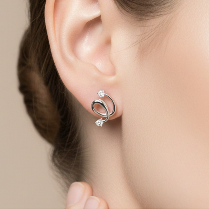 Twisted Flow Ribbon Diamond Prestige