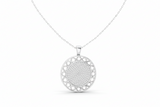 Textured Circle Full Surface Diamond Celestial