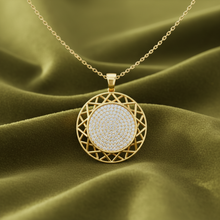 Load image into Gallery viewer, Textured Circle Full Surface Diamond Celestial