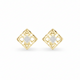 Rhombus Geometric Four Stone Diamond