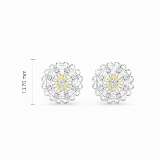 Antique Style Rosette Diamond