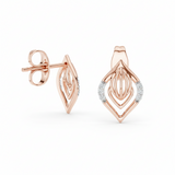 Organic Diamond Geometric Leaf Botanical Nature-Inspired Structured Flora