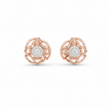 Geometric Interlocking Square Gold And Diamond