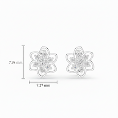 Floral Diamond Bloom Petal Open Airy Garden-Inspired Radiating Feminine Luxury