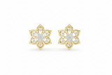 Modern Diamond Floral Geometric Precision-Cut Structured