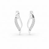 Elongated Diamond Leaf Veined Tapered Botanical Nature-Inspired