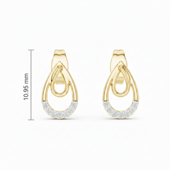 Double Loop Teardrop Diamond