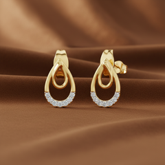 Double Loop Teardrop Diamond