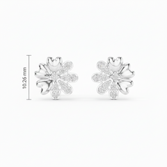 Heart-Petal Diamond Love Bloom Romantic Floral