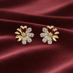 Heart-Petal Diamond Love Bloom Romantic Floral