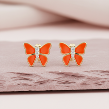 Load image into Gallery viewer, Winged Butterfly Silhouette Diamond