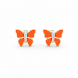 Winged Butterfly Silhouette Diamond