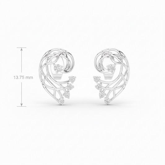 Feathered Filigree Lace Wing Natural Diamond