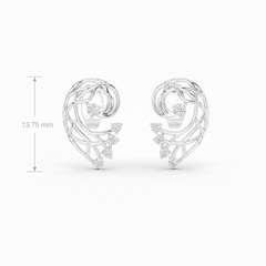 Feathered Filigree Lace Wing Natural Diamond