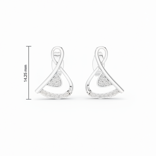 Flowing Wave Ripple Arc Natural Diamond