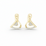 Flowing Wave Ripple Arc Natural Diamond