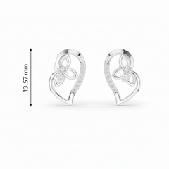 Open Heart Flower Diamond
