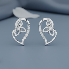 Open Heart Flower Diamond