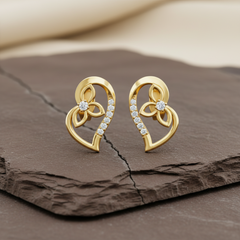 Open Heart Flower Diamond