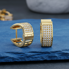 Load image into Gallery viewer, Diamond Four-Tier Stacked Multi-Row Layered Continuous Banded