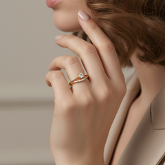 Split-Shank Natural Diamond
