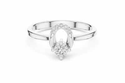 Open Oval Natural Diamond