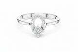 Open Oval Natural Diamond