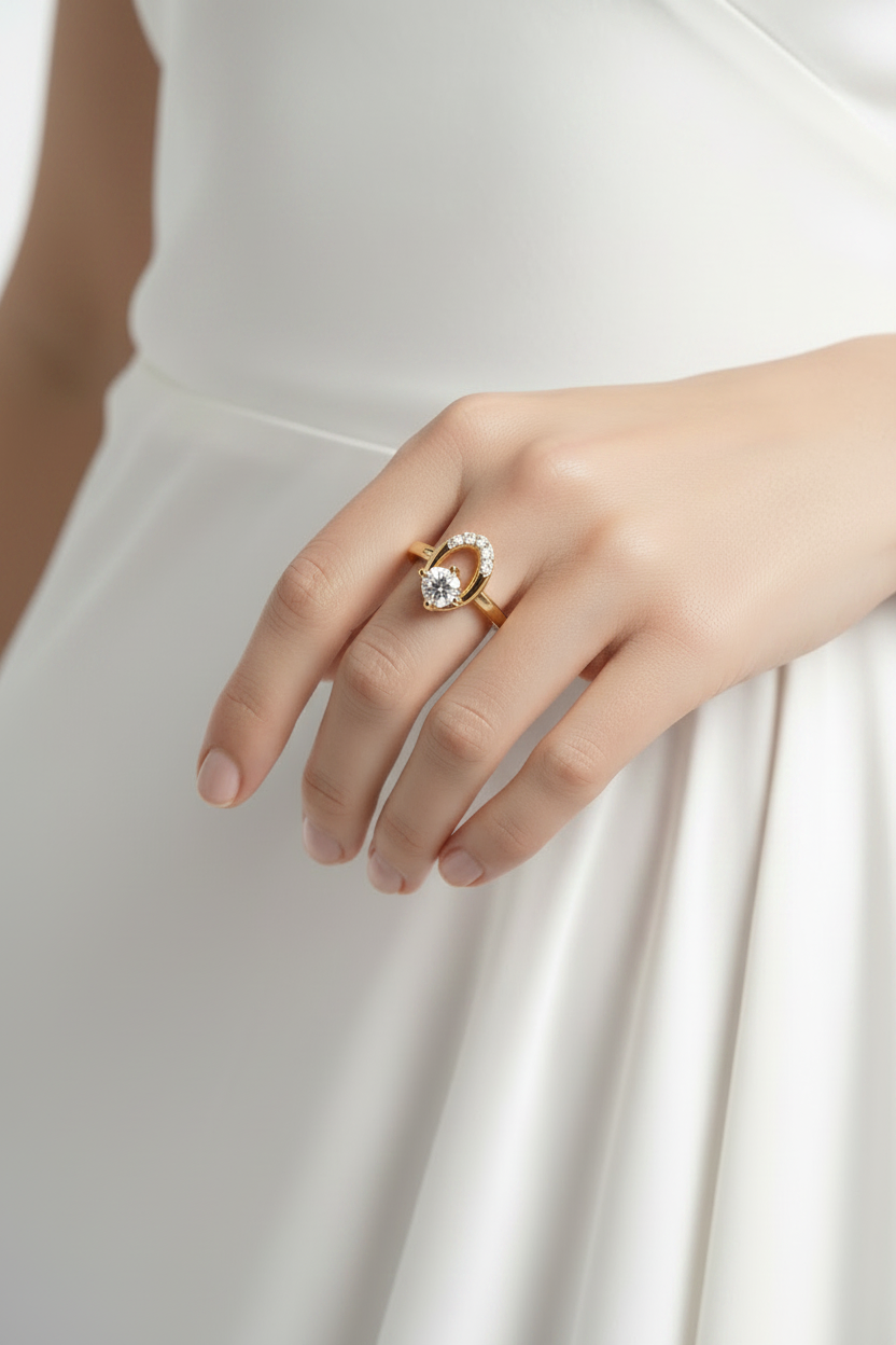 Open Oval Natural Diamond