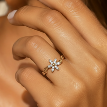 Load image into Gallery viewer, Opulent Bloom Full Floral Diamond Cluster