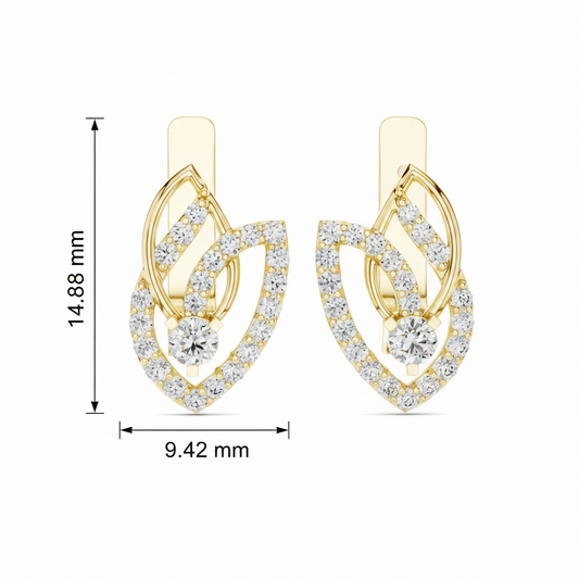 Open-Work Diamond Flora Lattice Pierced Botanical Airy Sculptural Garden