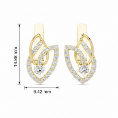 Open-Work Diamond Flora Lattice Pierced Botanical Airy Sculptural Garden